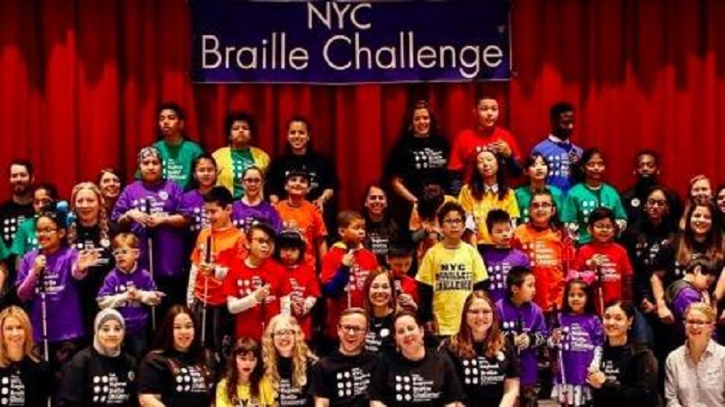 Более 50 студентов приняли участие в конкурсе Брайля в Нью-Йорке
