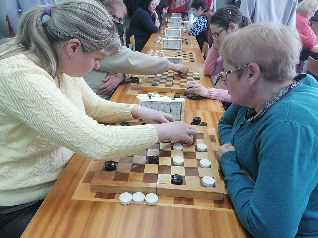 Соревнования по шашкам среди спортсменов с нарушениями зрения 