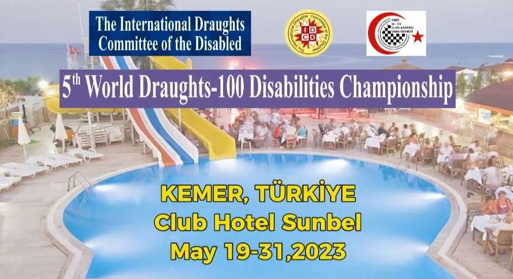 В Турции пройдут чемпионат и первенство мира по шашкам спорта лиц с ПОДА и слепых